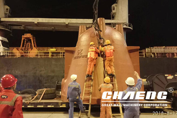 Three pieces of CHAENG slag pots to South Africa