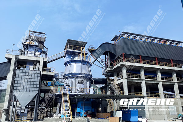 Vertical grinding powder system 