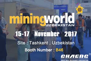 CHAENG will attend Mining world - Uzbekistan 2017