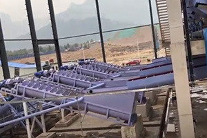 Video of sand and gravel production line On-site