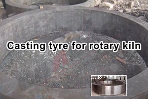 Casting tyre for rotary kiln